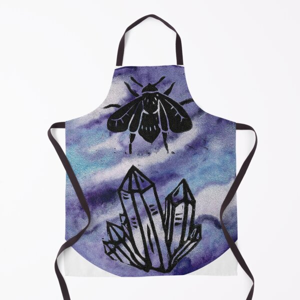 Aperçu de l'œuvre Abeille et Crystal Lino sur aquarelle créée et vendue par RowanandEmerald.