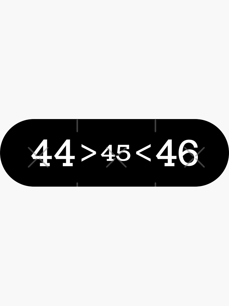 "Recent Presidential History Math Equation" Sticker by PeculiarParsnip