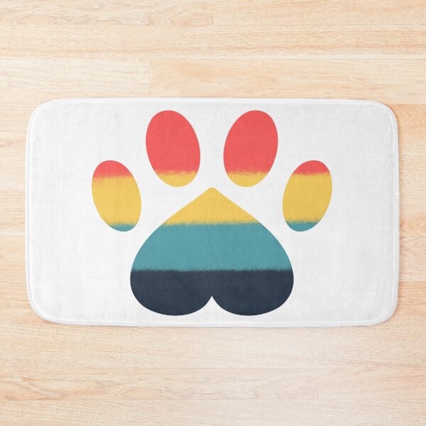 Item preview, Vintage Sunset Colored Paw Print designed and sold by Zurickdesigns.