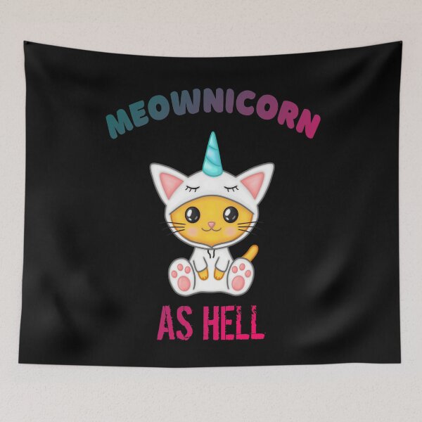 Item preview, Meownicorn as Hell, caticorn designed and sold by Cute  Pawz.