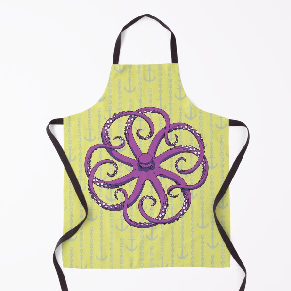 Aperçu de l'œuvre Hypnotic Octopus Purple & Ancres créée et vendue par Vorgus.