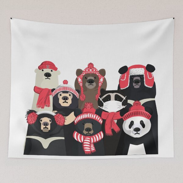 Item preview, Bear family portrait: winter edition designed and sold by ZolinStudio.