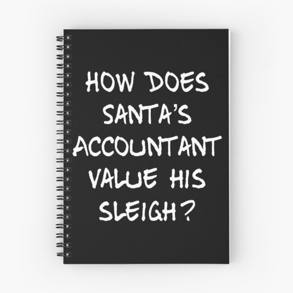 Item preview, Accountant Funny Christmas Gift - Santa's Sleigh white Text designed and sold by MDAccount.