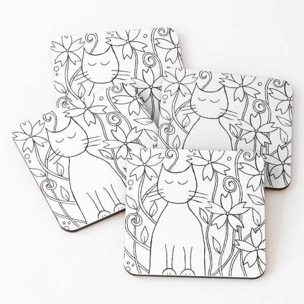 Item preview, Stitch the Cat Black and White designed and sold by Kezylou.
