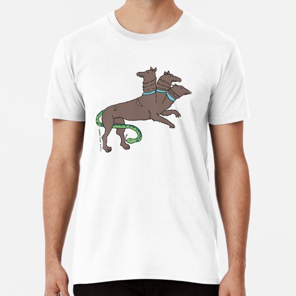 Greek Myth Comix - Cerberus, Hound of COLOURS! Premium T-Shirt