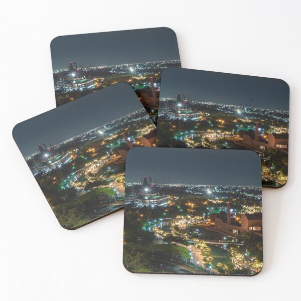 Item preview, Monterrey, Mexico at Night with Twinkling Lights designed and sold by Hochmann.