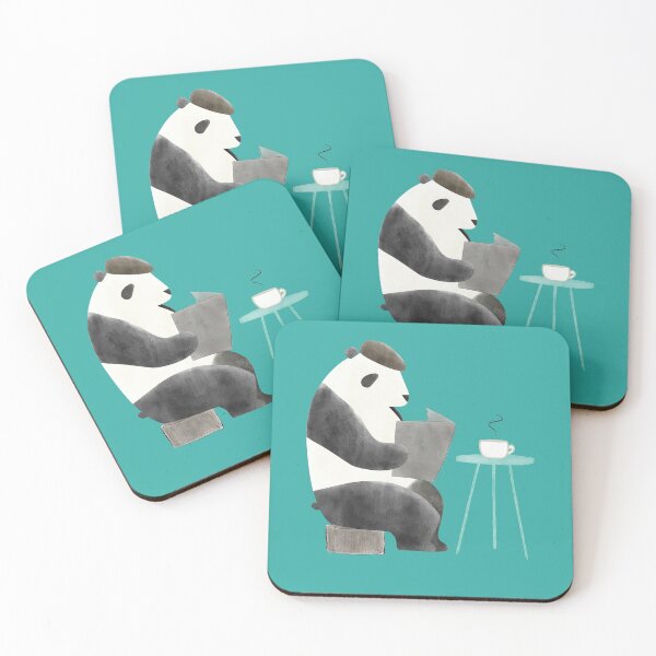 Item preview, Morning Panda Coffee Cute Animal Cafe designed and sold by Maika Coffee.