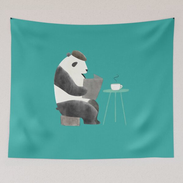 Item preview, Morning Panda Coffee Cute Animal Cafe designed and sold by Maika Coffee.