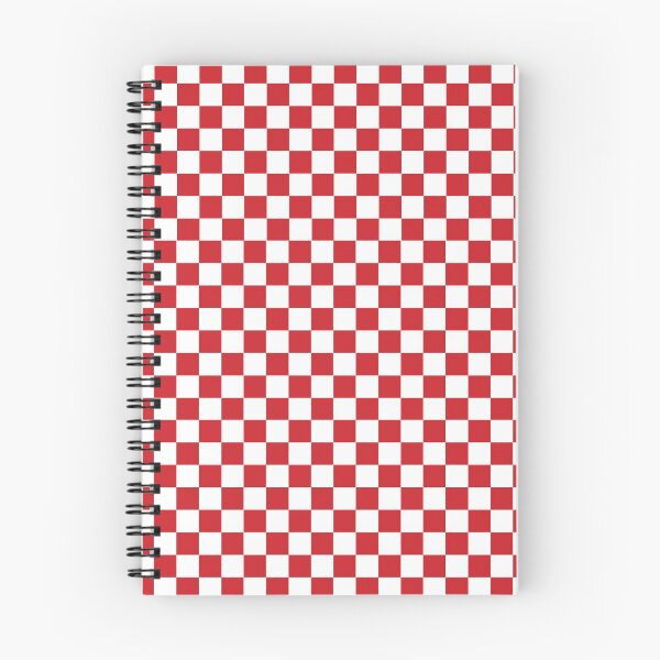 Item preview, Flame Scarlet Red and White Check Coloured Pattern - Chequered, Checkered, Checks designed and sold by MissCheck.
