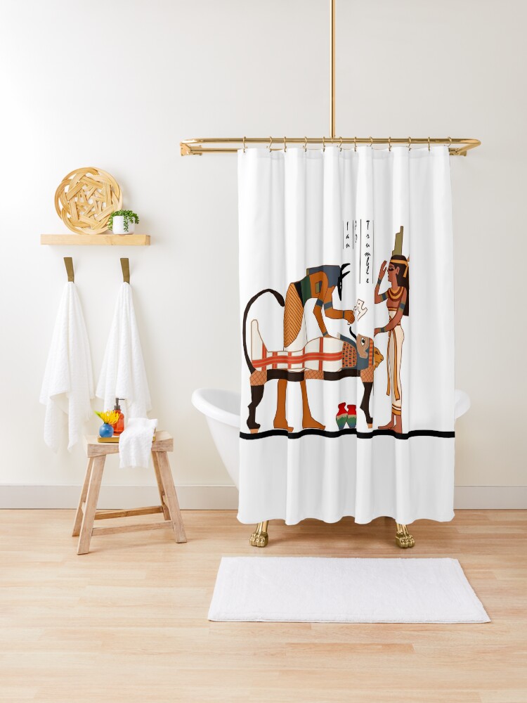 anubis shower curtain