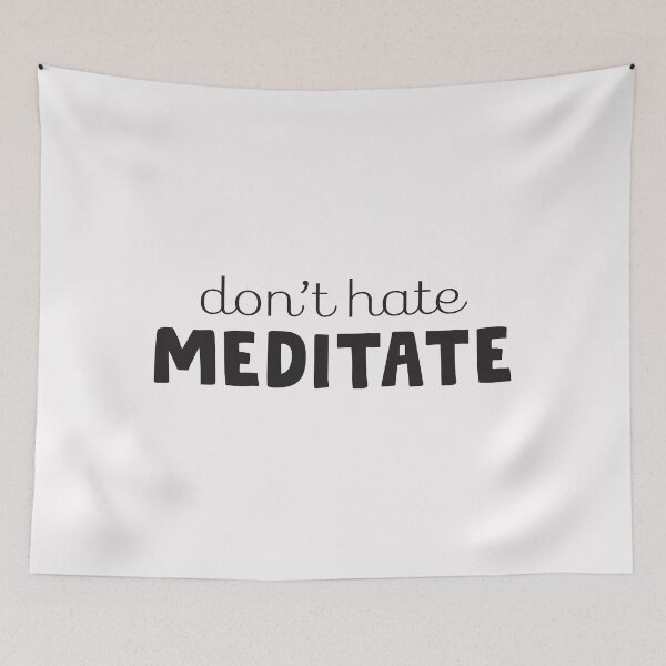 Item preview, Don't Hate Meditate Yoga Chakra designed and sold by donvector.