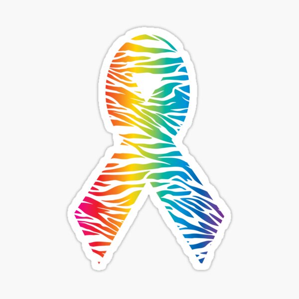 Item preview, Awareness Ribbon - Rainbow Stripe designed and sold by Teamtsunami6.