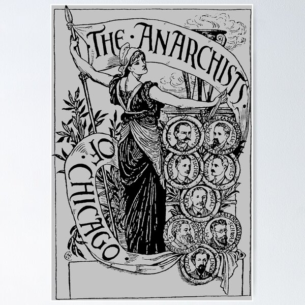 Item preview, Anarchisten von Chicago - Haymarket Riot, Arbeitsgeschichte, Sozialist, Sozialismus, Linker designed and sold by SpaceDogLaika.