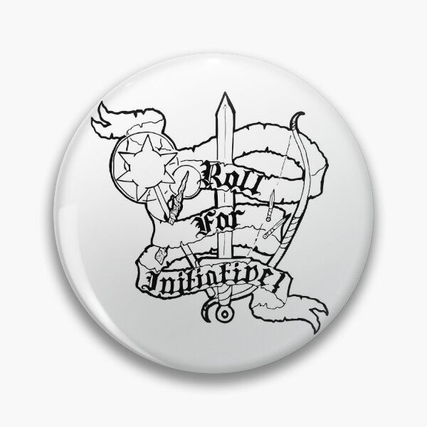 Item preview, Roll for Initiative (B&W) designed and sold by G Draws.
