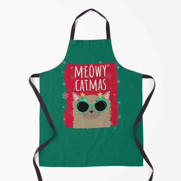 Item preview, Meowy Catmas Christmas Christmask Festive Glasses Cat Green designed and sold by Sunny Collections.