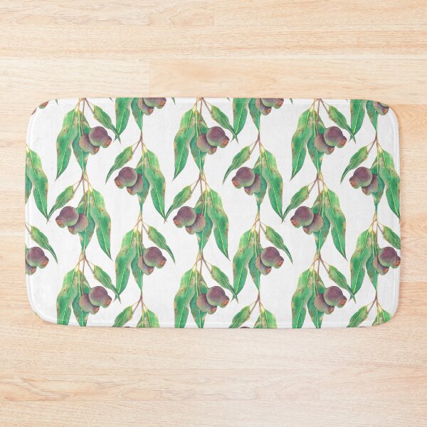 Item preview, Eucalyptus tree branch with gumnuts watercolour designed and sold by Zoya Makarova.