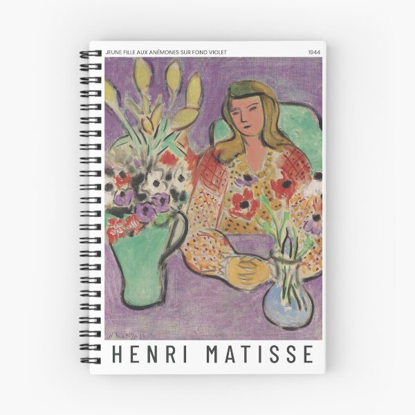 Item preview, Henri Matisse - Jeune Fille Aux Anémones Sur Fond Violet - Exhibition Poster designed and sold by studiofrivolo.
