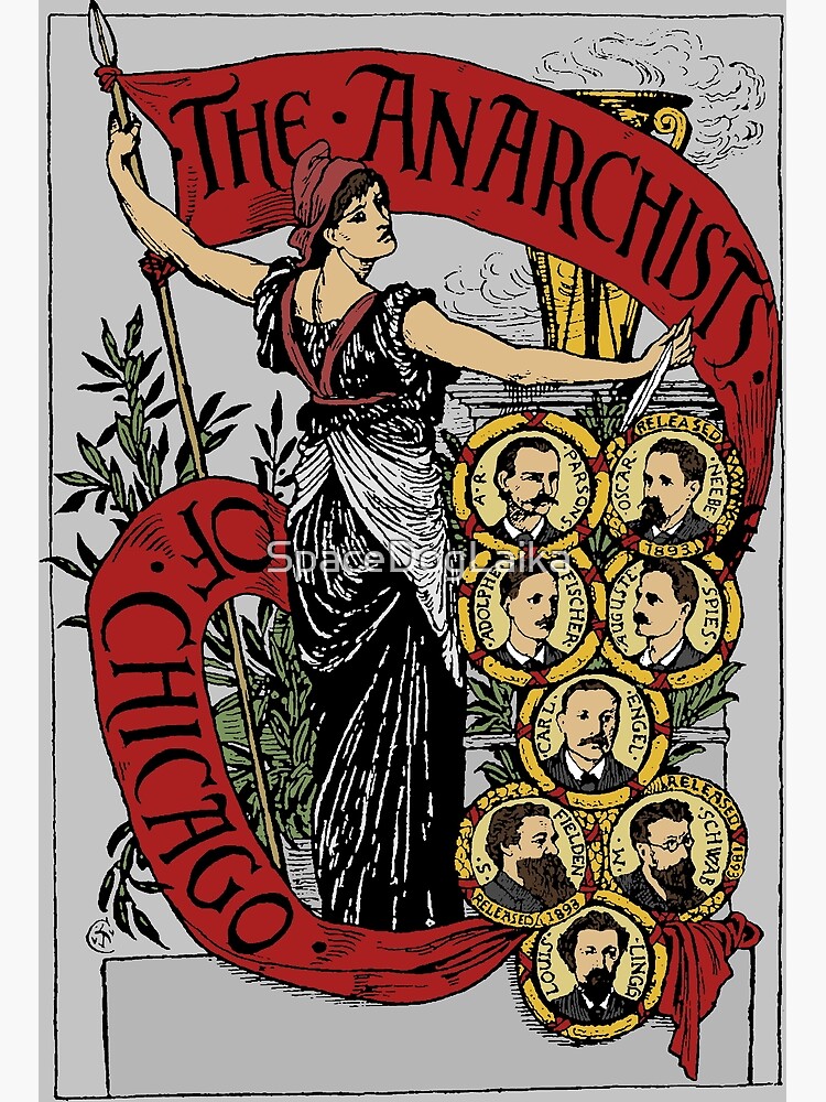 Discover Anarchists of Chicago In Color - Haymarket Riot, Labor History, Socialist, Socialism, Leftist Premium Matte Vertical Poster