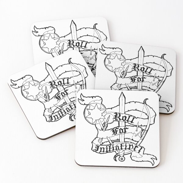 Item preview, Roll for Initiative (B&W) designed and sold by G Draws.