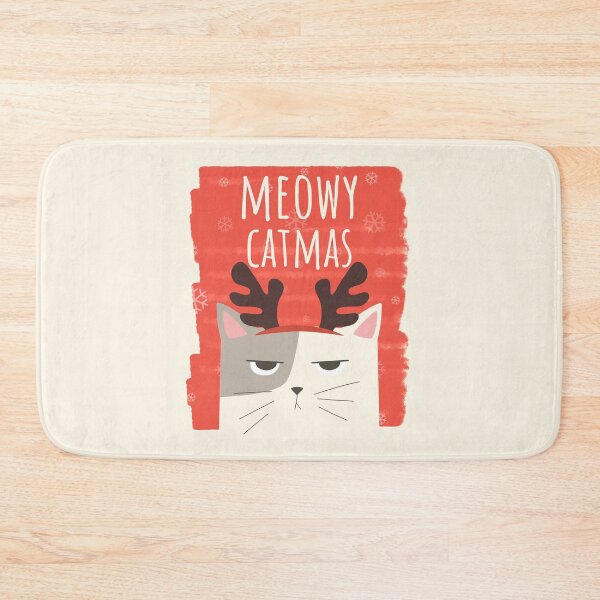 Item preview, Meowy Catmas Christmas Christmask Festive Antlers Cat  designed and sold by Sunny Collections.