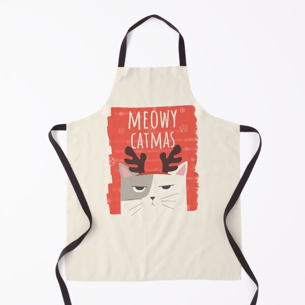 Item preview, Meowy Catmas Christmas Christmask Festive Antlers Cat  designed and sold by Sunny Collections.