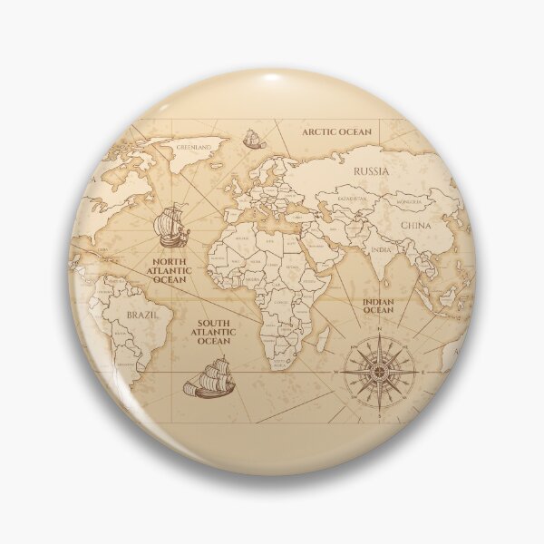 Item preview, Antique World Map designed and sold by mattpanta.