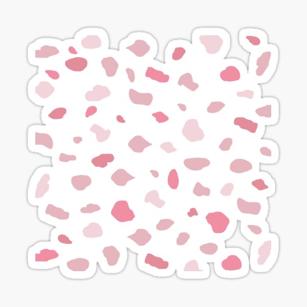 Terrazzo rose moderne motif moucheté terrazzo doux Sticker