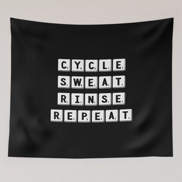 Item preview, Cycle Sweat Rinse Repeat designed and sold by RiseandShineTee.