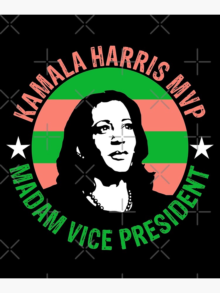 Kamala Harris Madam Vice President Floral Print Designer 