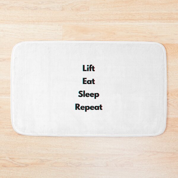 Item preview, Lift, Eat, Sleep, Repeat Red and Blue Holographic no icons designed and sold by JustAMillenial -.