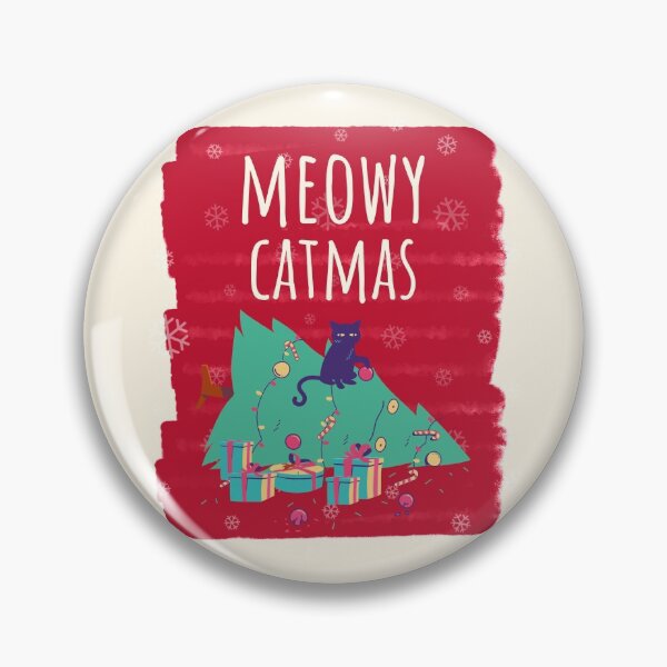 Item preview, Meowy Catmas Christmas Christmask Tree Festive Fail Cat  designed and sold by Sunny Collections.