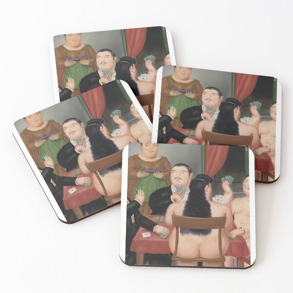 Item preview, Fernando Botero - Card Players - Exhibition Poster designed and sold by studiofrivolo.