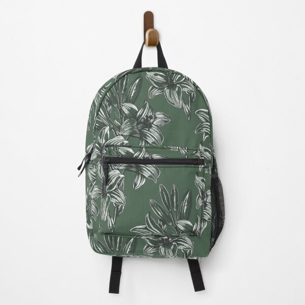 Item preview, Lilies flowers on green background designed and sold by agakubish.