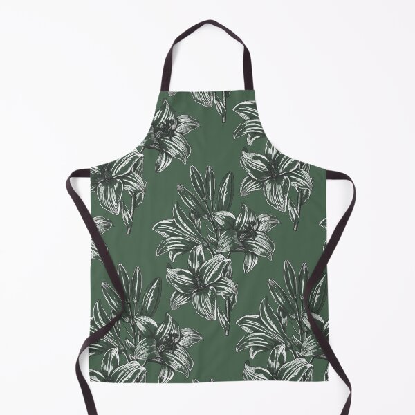 Item preview, Lilies flowers on green background designed and sold by agakubish.