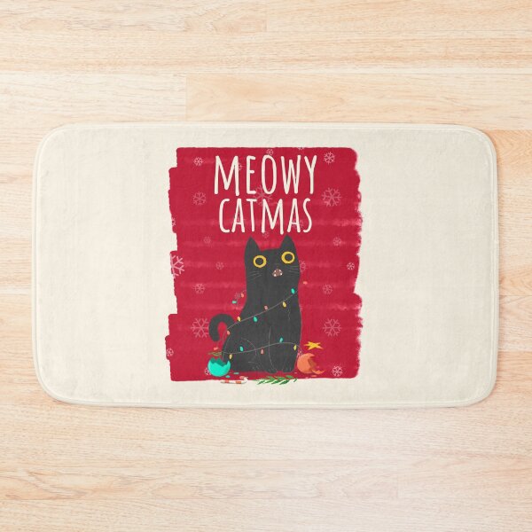Item preview, Meowy Catmas Christmas Christmask Lights Funny Festive Cat  designed and sold by Sunny Collections.