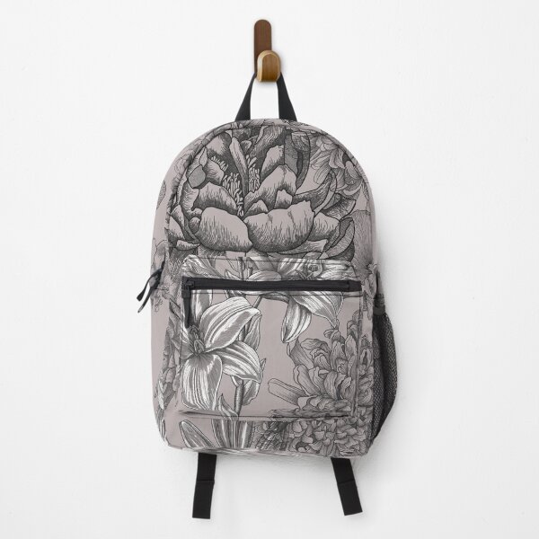 Item preview, Engraving flowers in the mocca background designed and sold by agakubish.