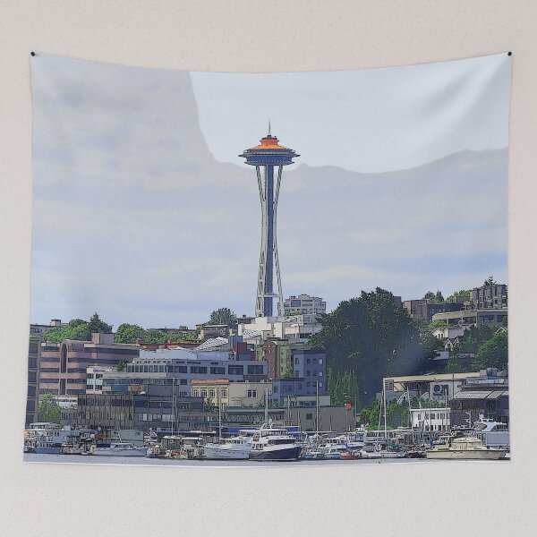Item preview, Gold Topped Space Needle designed and sold by KirtTisdale.