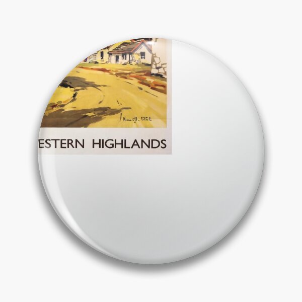 Item preview, retro iconic The Western Highlands designed and sold by CorasPosters.