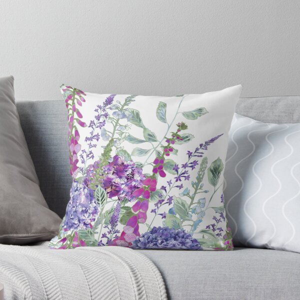 Item preview, Pink Foxgloves & Hydrangeas designed and sold by Fiona Calder Designs.