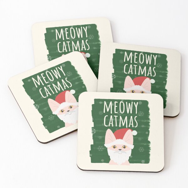 Item preview, Meowy Christmas Christmask Bald Sphynx Cat Santa Hat Festive Cat  designed and sold by Sunny Collections.
