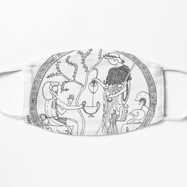 Greek Myth Comix - Athene and Heracles roundel Mask