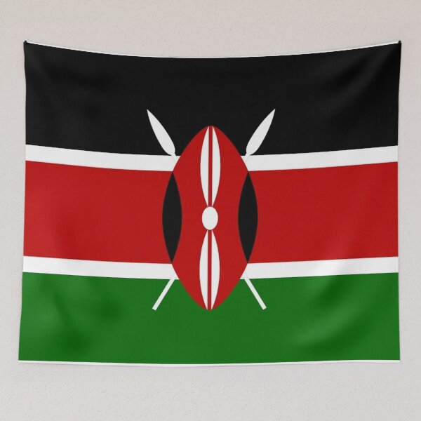 Item preview, Kenya Flag. Kenyan Flag. Kenya Flag Gifts. Bendera ya Kenya designed and sold by GraceTee.
