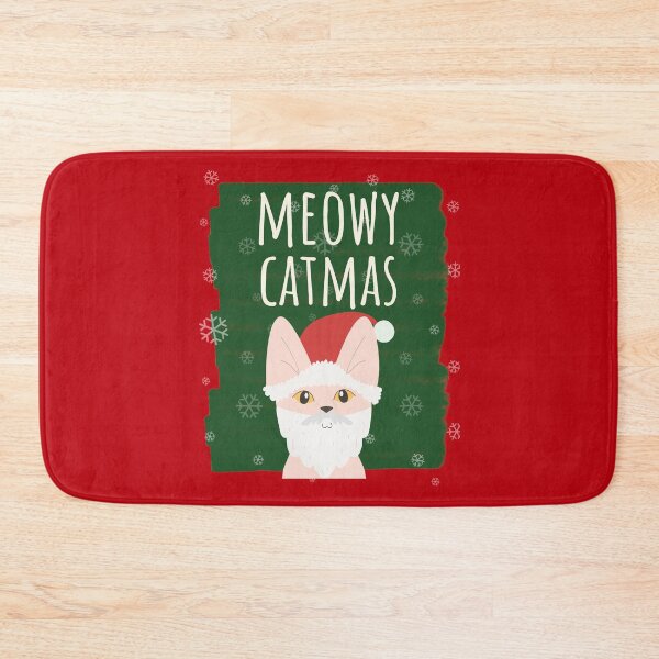 Item preview, Meowy Christmas Christmask Bald Sphynx Cat Santa Hat Festive Cat Red designed and sold by Sunny Collections.
