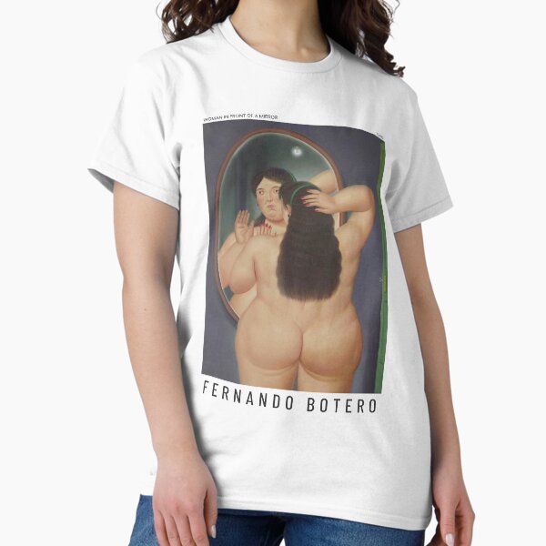 Vista previa del artículo con la obra «Fernando Botero - Mujer frente a un espejo - Cartel de exposición», diseñado y vendido por studiofrivolo.