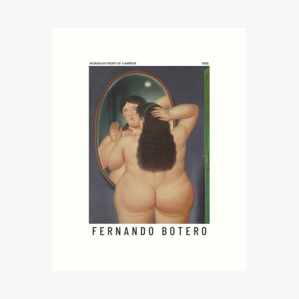 Item preview, Fernando Botero - Woman in front of a Mirror - Exhibition Poster designed and sold by studiofrivolo.