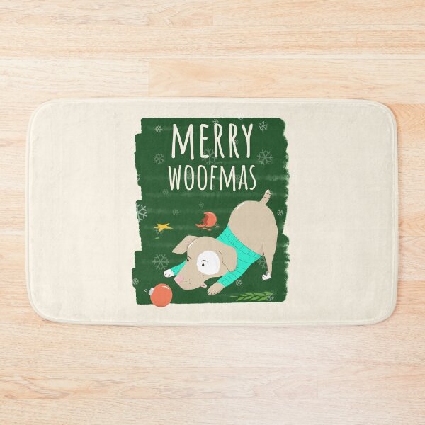 Item preview, Merry Woofmas Christmas Festive Baubles Scene Dog designed and sold by Sunny Collections.
