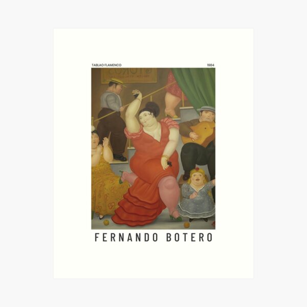 Item preview, Fernando Botero - Tablao Flamenco - Exhibition Poster designed and sold by studiofrivolo.
