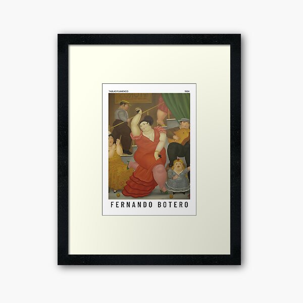 Item preview, Fernando Botero - Tablao Flamenco - Exhibition Poster designed and sold by studiofrivolo.