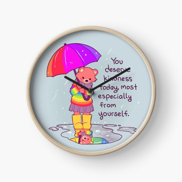 Item preview, "You Deserve Kindness Today" Rainbow Sweater Bear designed and sold by thelatestkate.