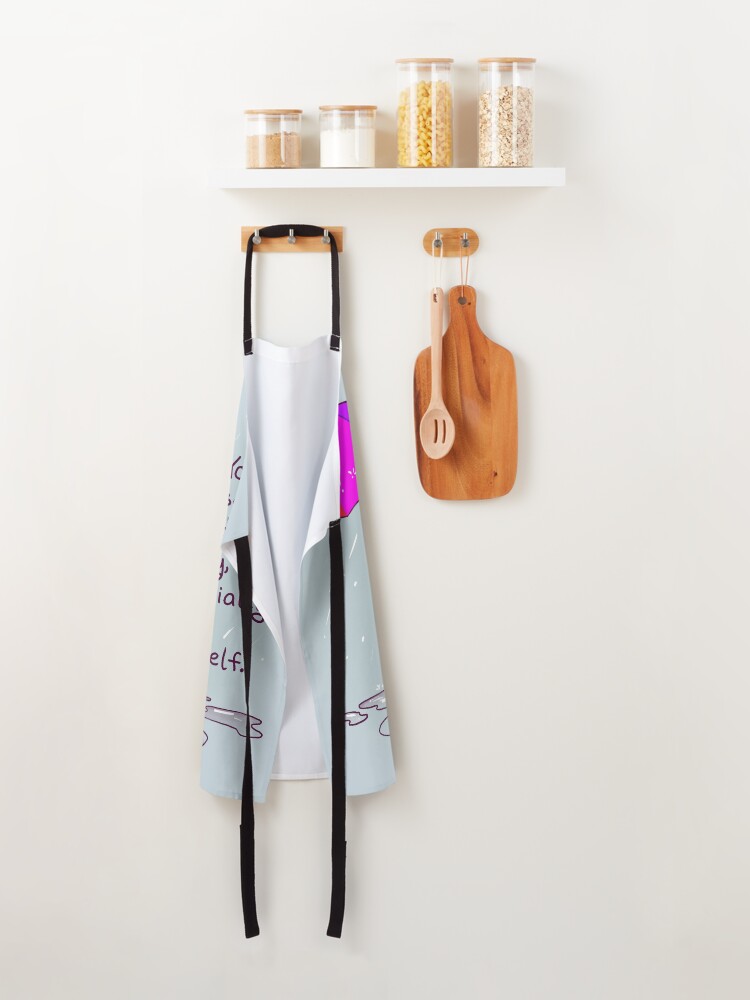 Alternate view of "You Deserve Kindness Today" Rainbow Sweater Bear Apron